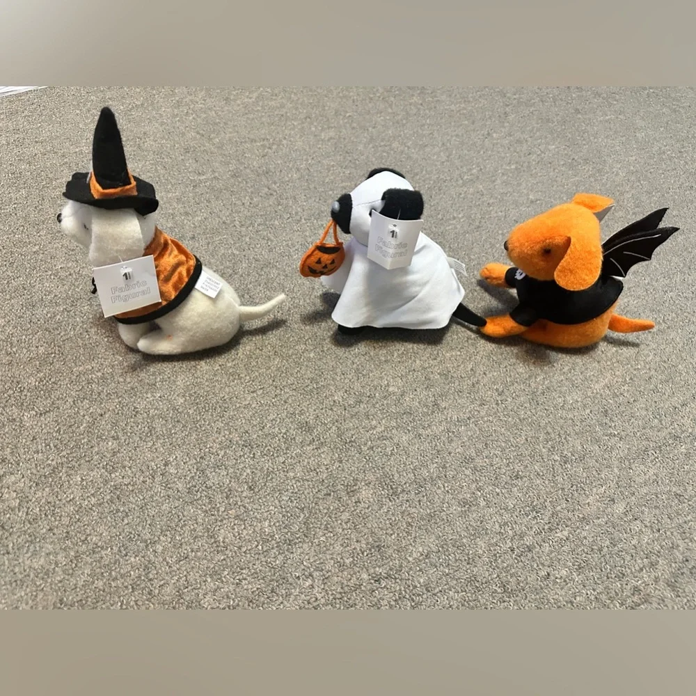 Target Halloween 2024 PLUSH DOGS Set of 3 - Ghost Bat Witch Wizard